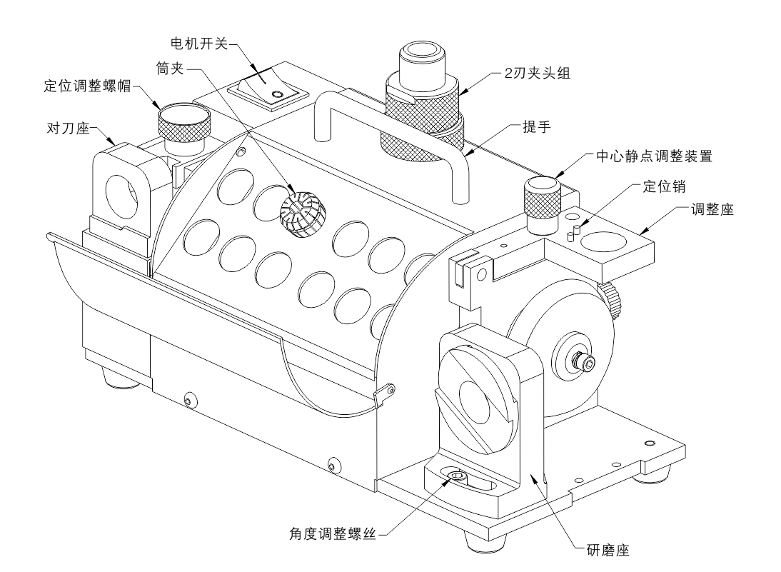 鉆頭磨刀機(jī)結(jié)構(gòu)圖